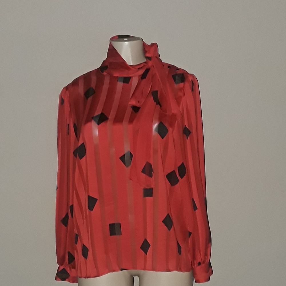 Red blouse